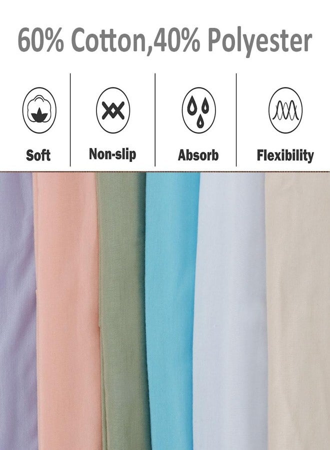AHONEY Headbands for Women Non Slip, 10 Pack Thin Hair Band & Wide Twist Headband for Women's Hair, Cotton Elastic Hair Accessories for Workout Yoga Running (Cute) - Image 3